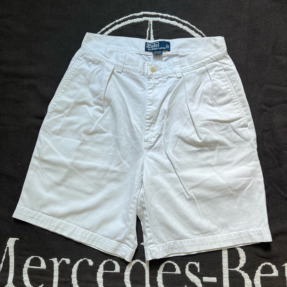 Polo Ralph Lauren White Tyler Shorts Classic Chino Shorts